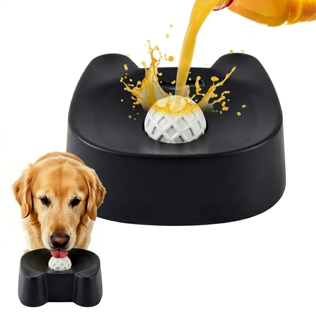 Silicone Slow Feeder Lick Bowl - Wet Food, Broth & Anxiety Relief