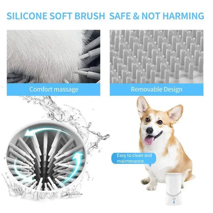 Automatic Dog Paws Cleaner Pet Foot Washer Cup Portable Paw Cleaner for Small and Medium-Sized Dogs Silicone Dog Paw Cleaner Cup  Pawcleaner Pawprotector
