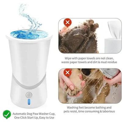Automatic Dog Paws Cleaner Pet Foot Washer Cup Portable Paw Cleaner for Small and Medium-Sized Dogs Silicone Dog Paw Cleaner Cup  Pawcleaner Pawprotector