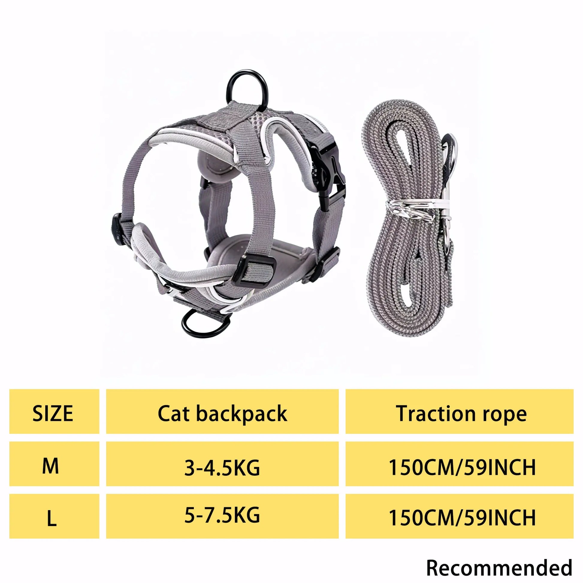 Escape-Proof Cat Harness & Leash Set - Safe, Breathable Outdoor Adventures