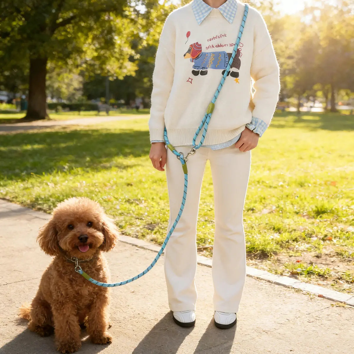 Hands-Free Crossbody Dog Leash - Run, Hike & Train With Hands Free