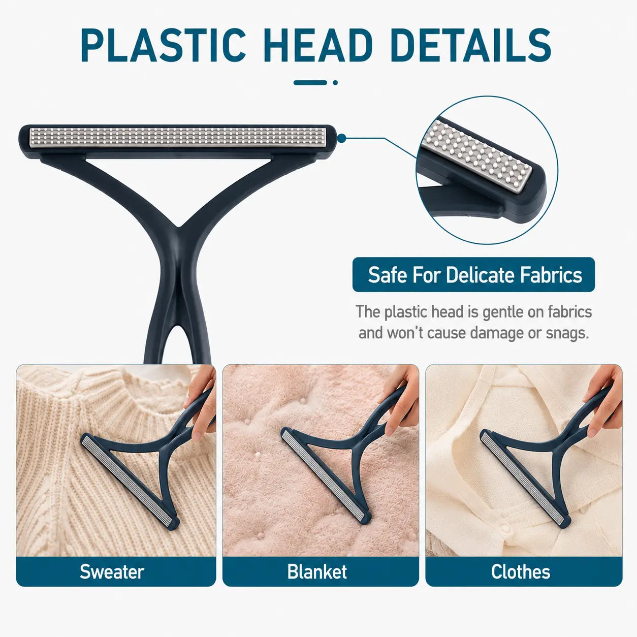 2-Piece Reusable Pet Hair Remover Set - For Carpets, Couches & Cars