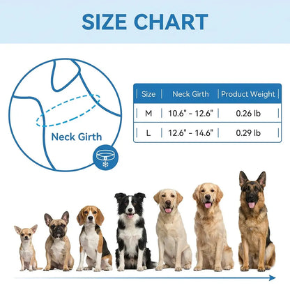 Reusable Pet Cooling Collar, 64°F PCM Ice Ring for Dogs & Cats, No Condensation Sweat-Free Dog Neck Ring, Fast Freeze Instant Heat Relief Neck Wrap for Summer Outdoor Walking, Travel & Anti-Heatstroke, Safe Premium TPU Chill Loop for Puppy & Large Dogs