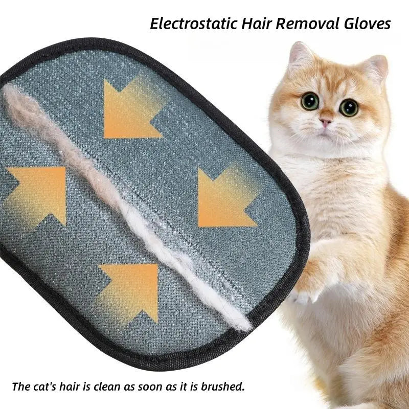 Reusable Pet Hair Remover Glove - Wipe Fur Off Anything, Instantly