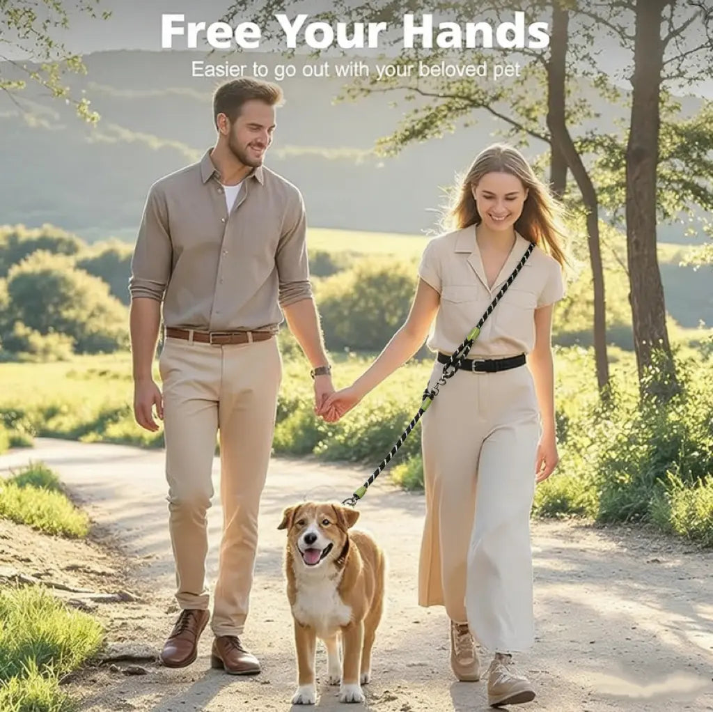 Hands-Free Crossbody Dog Leash - Run, Hike & Train With Hands Free