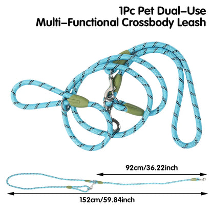 Hands-Free Crossbody Dog Leash - Run, Hike & Train With Hands Free