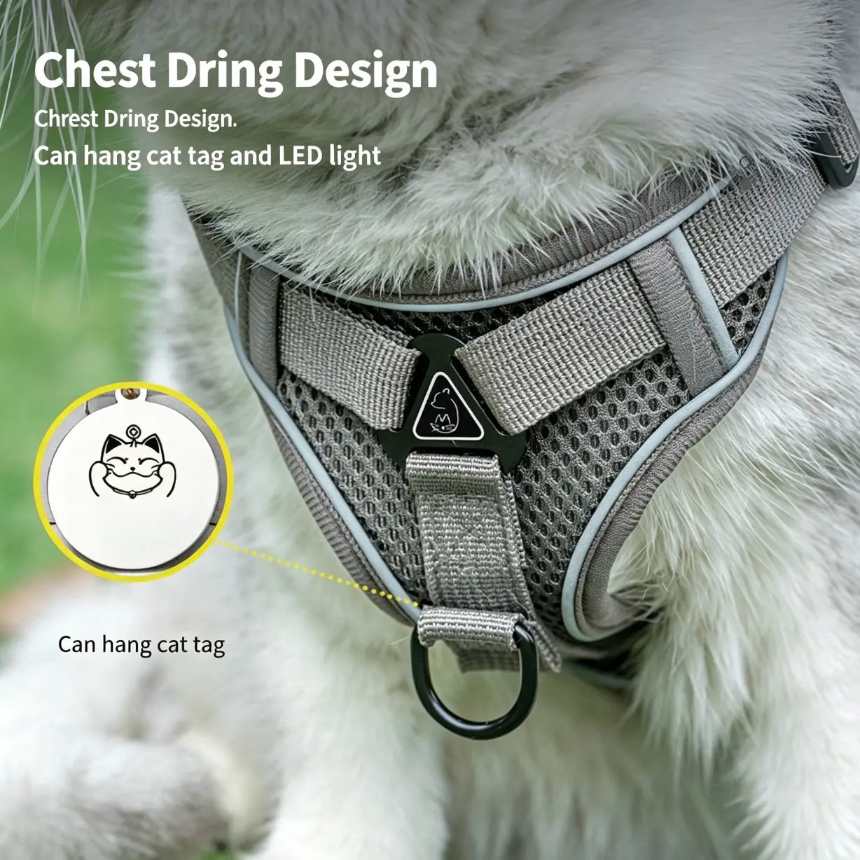 Escape-Proof Cat Harness & Leash Set - Safe, Breathable Outdoor Adventures