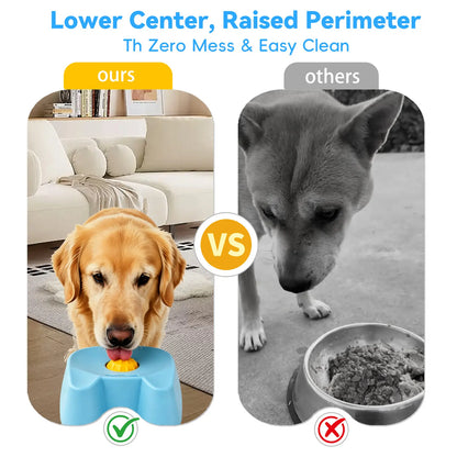 Silicone Slow Feeder Lick Bowl - Wet Food, Broth & Anxiety Relief