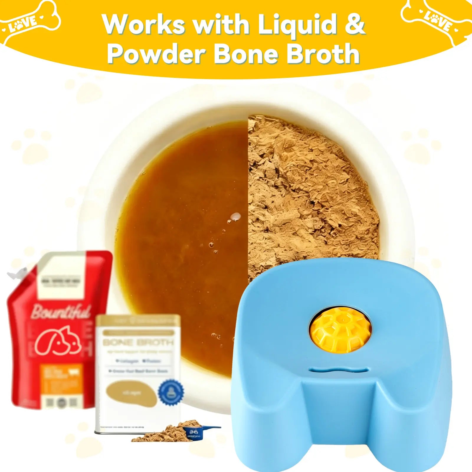 Silicone Slow Feeder Lick Bowl - Wet Food, Broth & Anxiety Relief