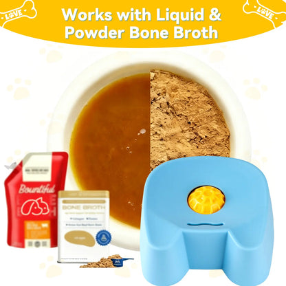 Silicone Slow Feeder Lick Bowl - Wet Food, Broth & Anxiety Relief
